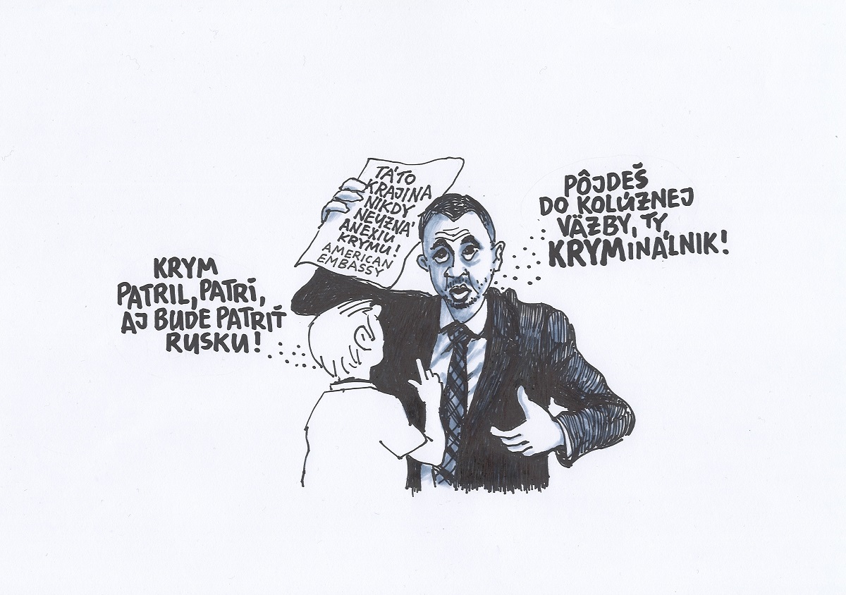 Karikatúra Andreja Mišanka