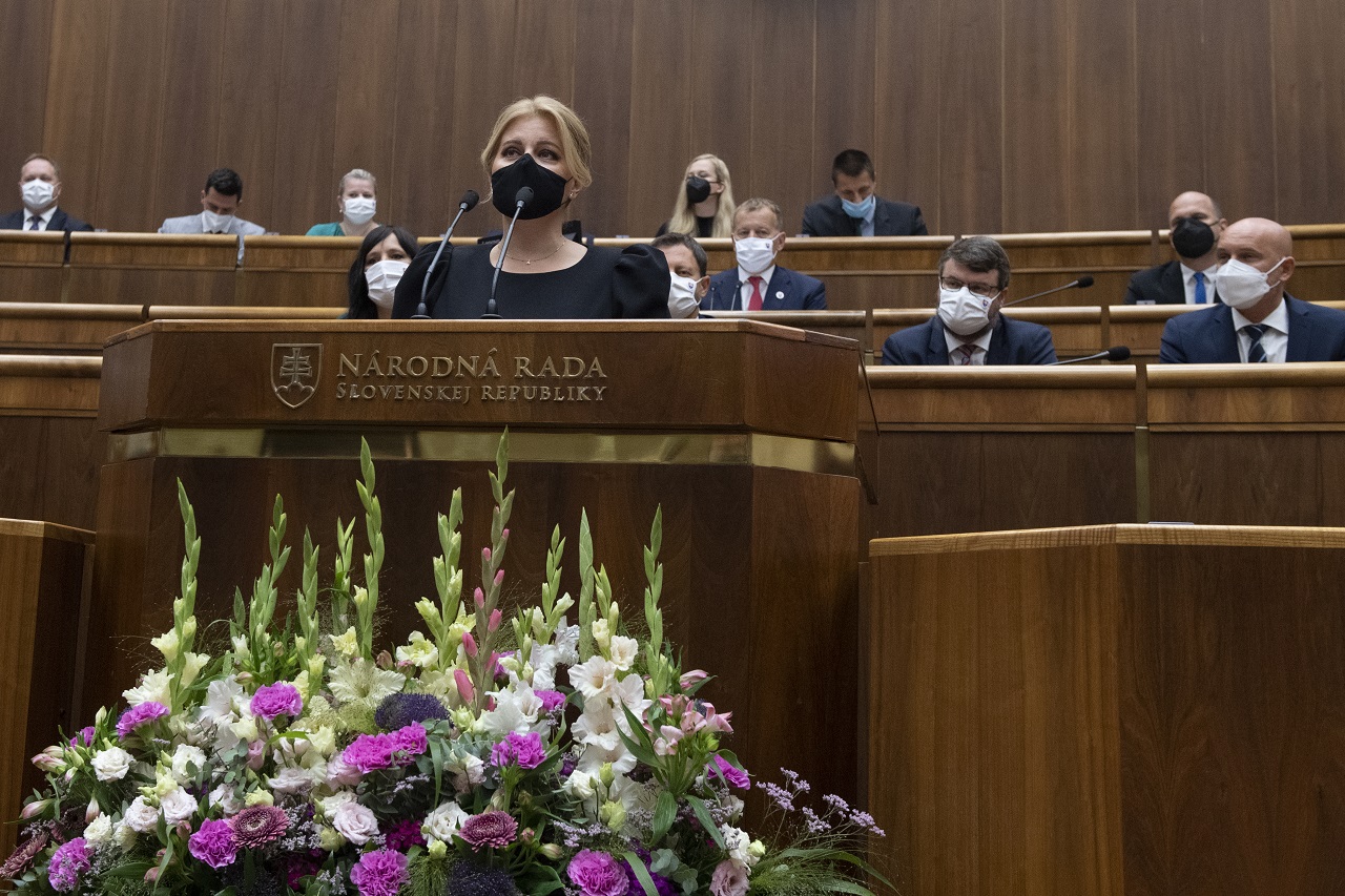 Prezidentka Zuzana Čaputová vystúpila v pléne so správou o stave republiky