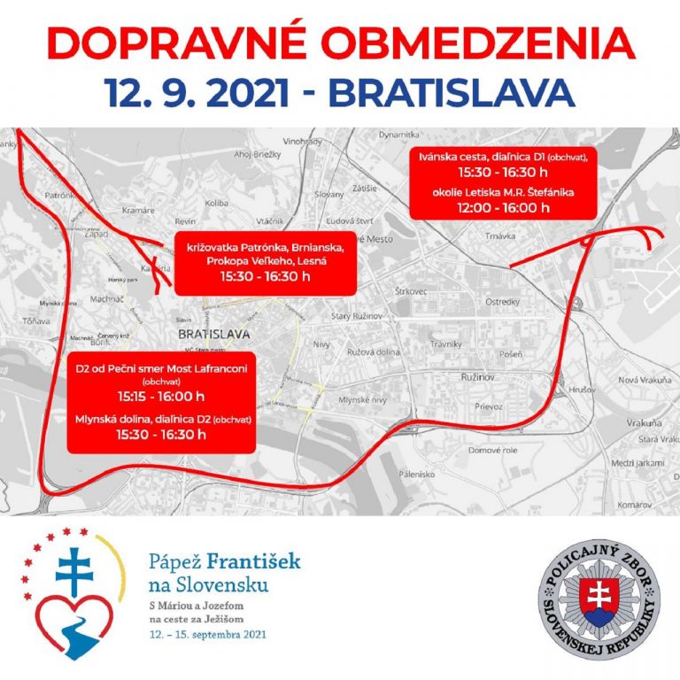 Dopravné obmedzenia v Bratislave