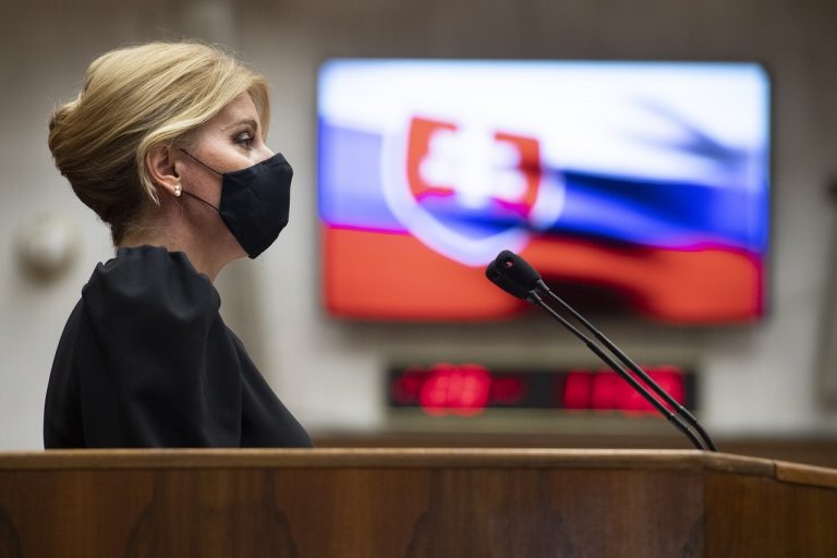 Prezidentka Zuzana Čaputová vystúpila v pléne so správou o stave republiky
