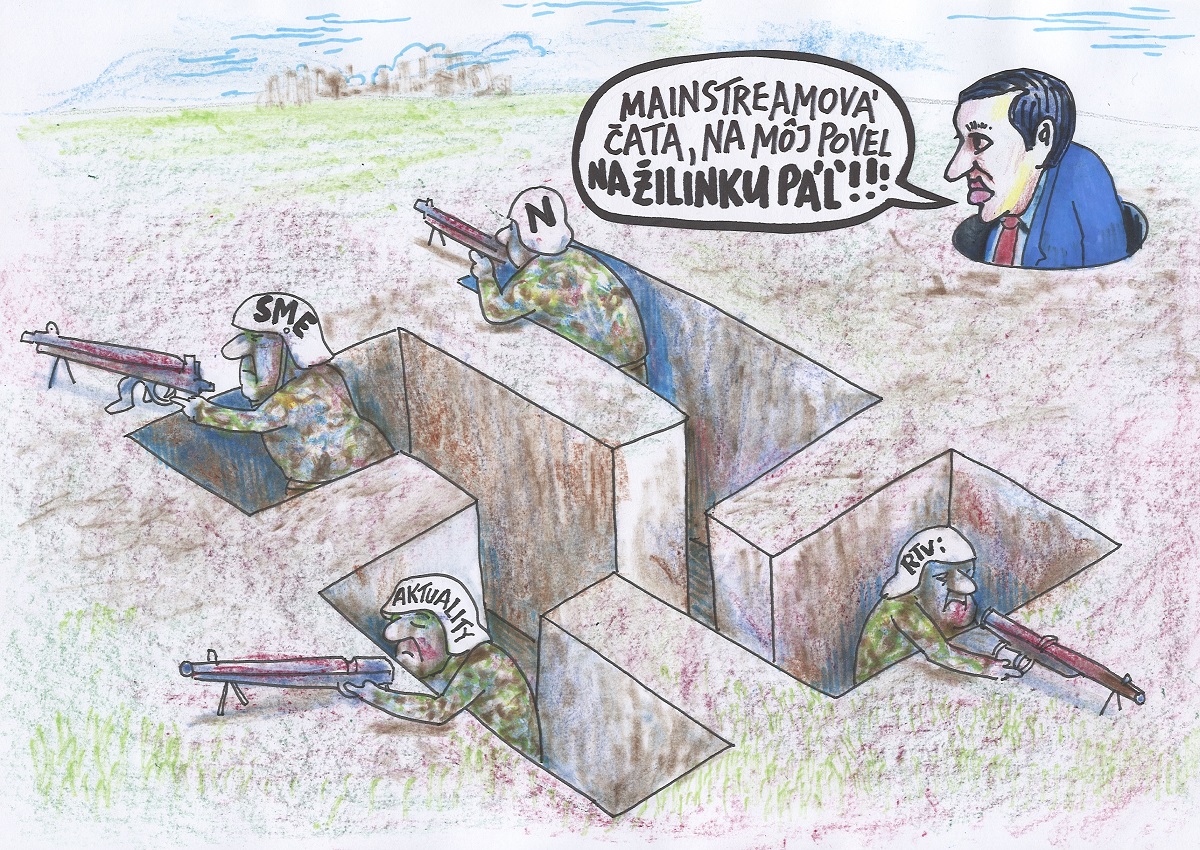Karikatúra Andreja Mišanka