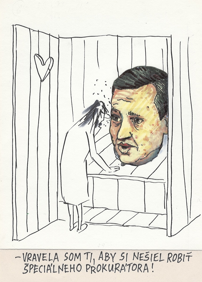 Karikatúra Andreja Mišánka