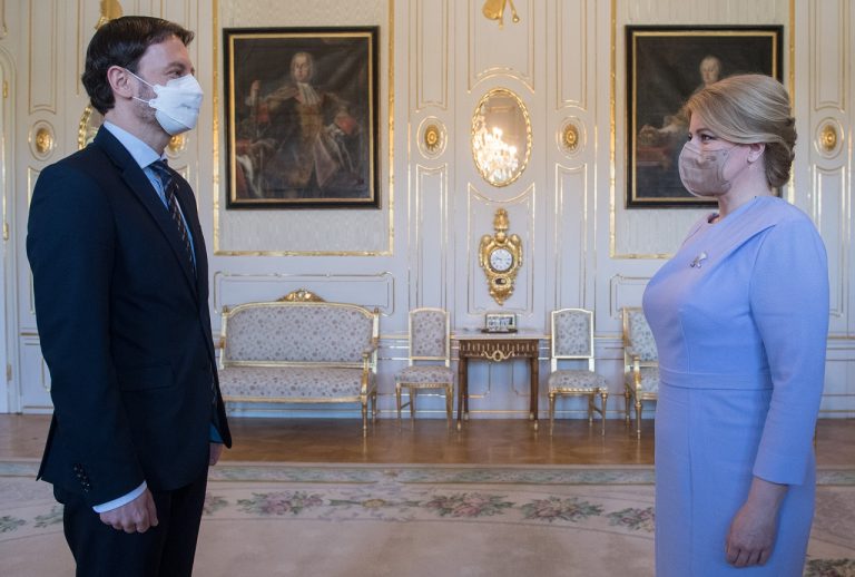 Čaputová a Heger