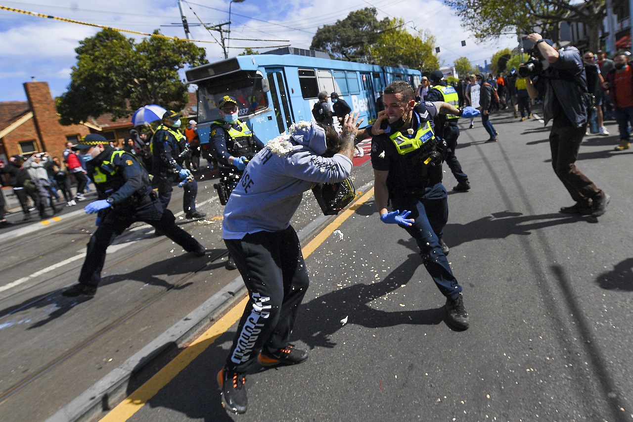 protesty Melbourne