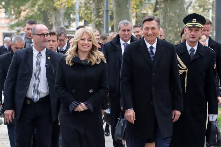 Zuzana Čaputová, Borut Pahor