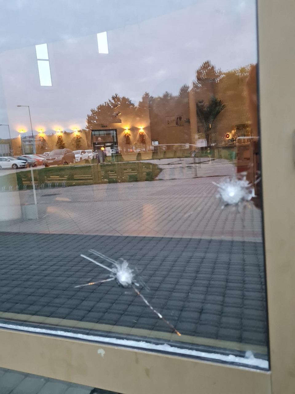 Kostol v Dúbravke streľba