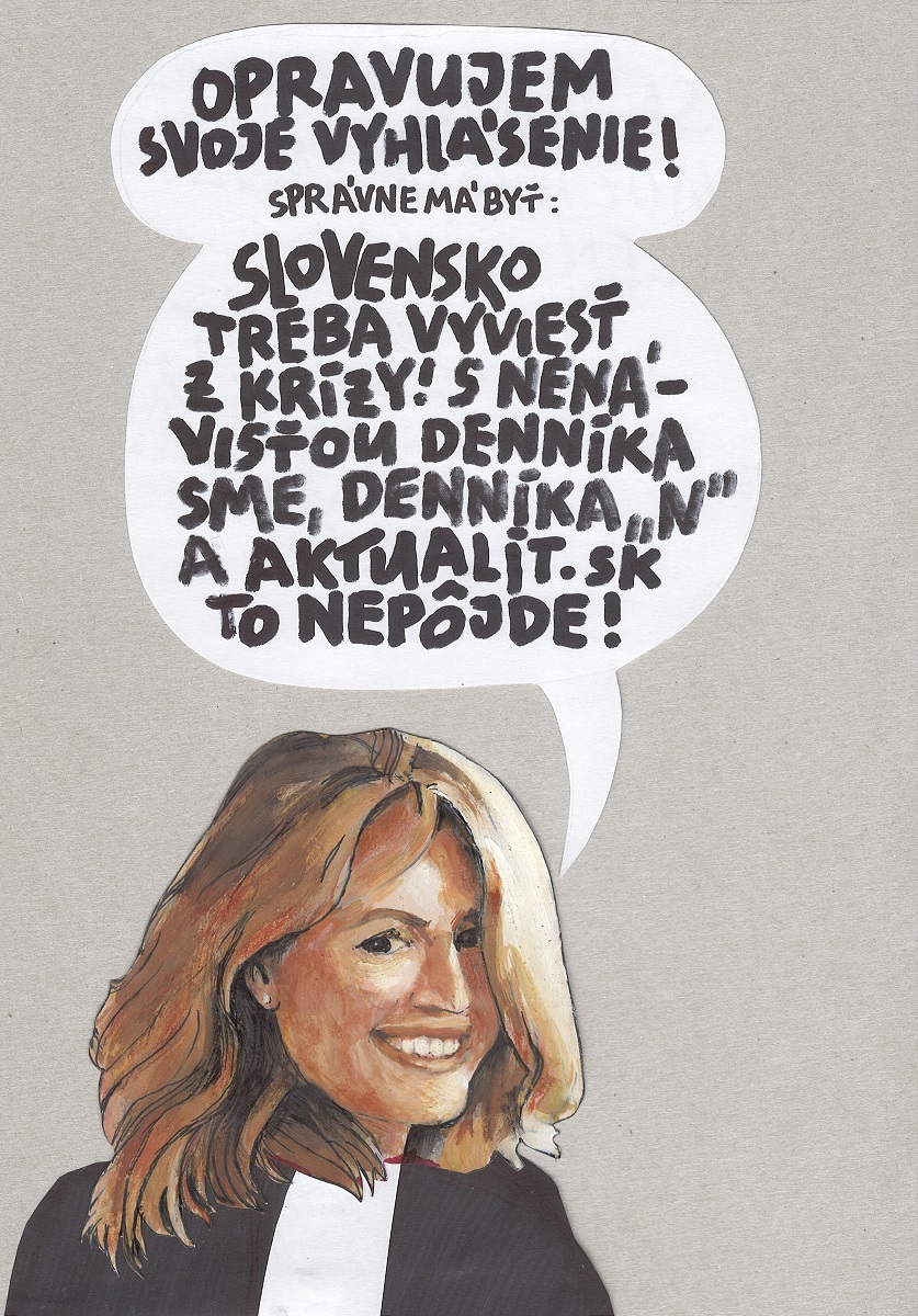Karikatúra Andreja Mišanka