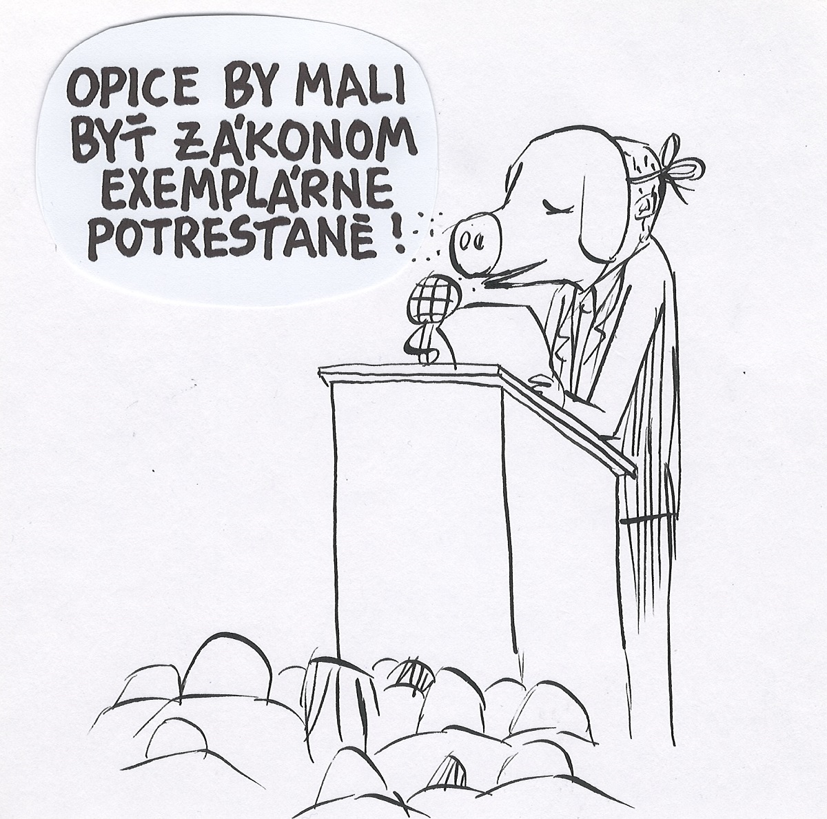 Karikatúra Andreja Mišanka
