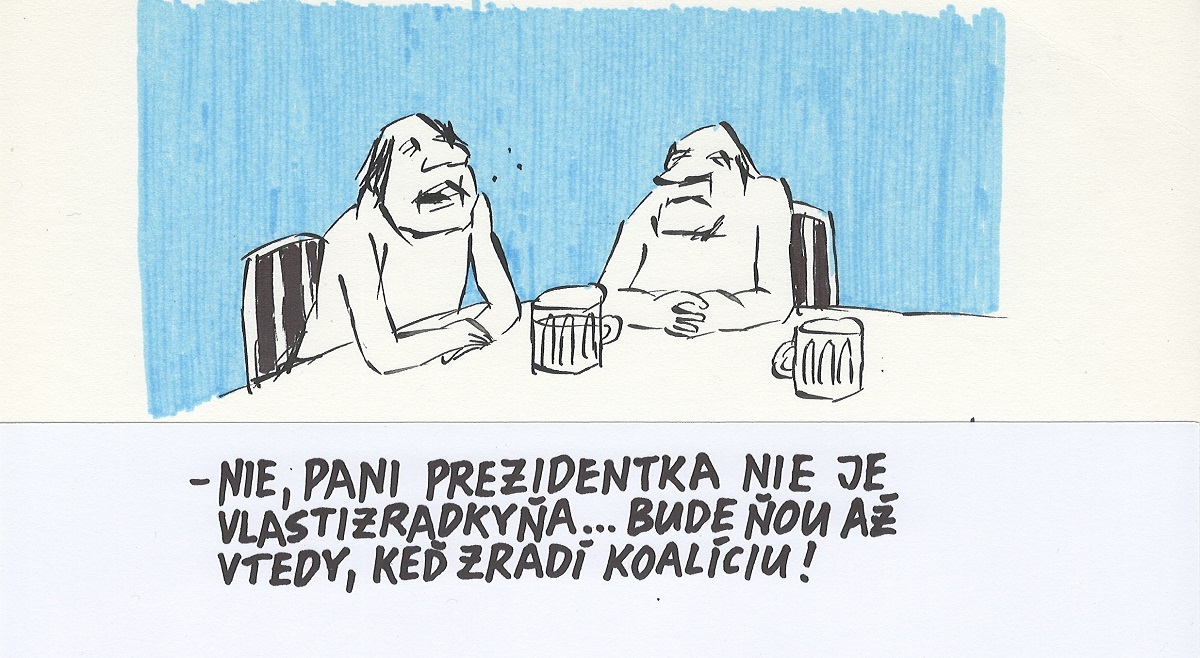 Karikatúra Andreja Mišánka