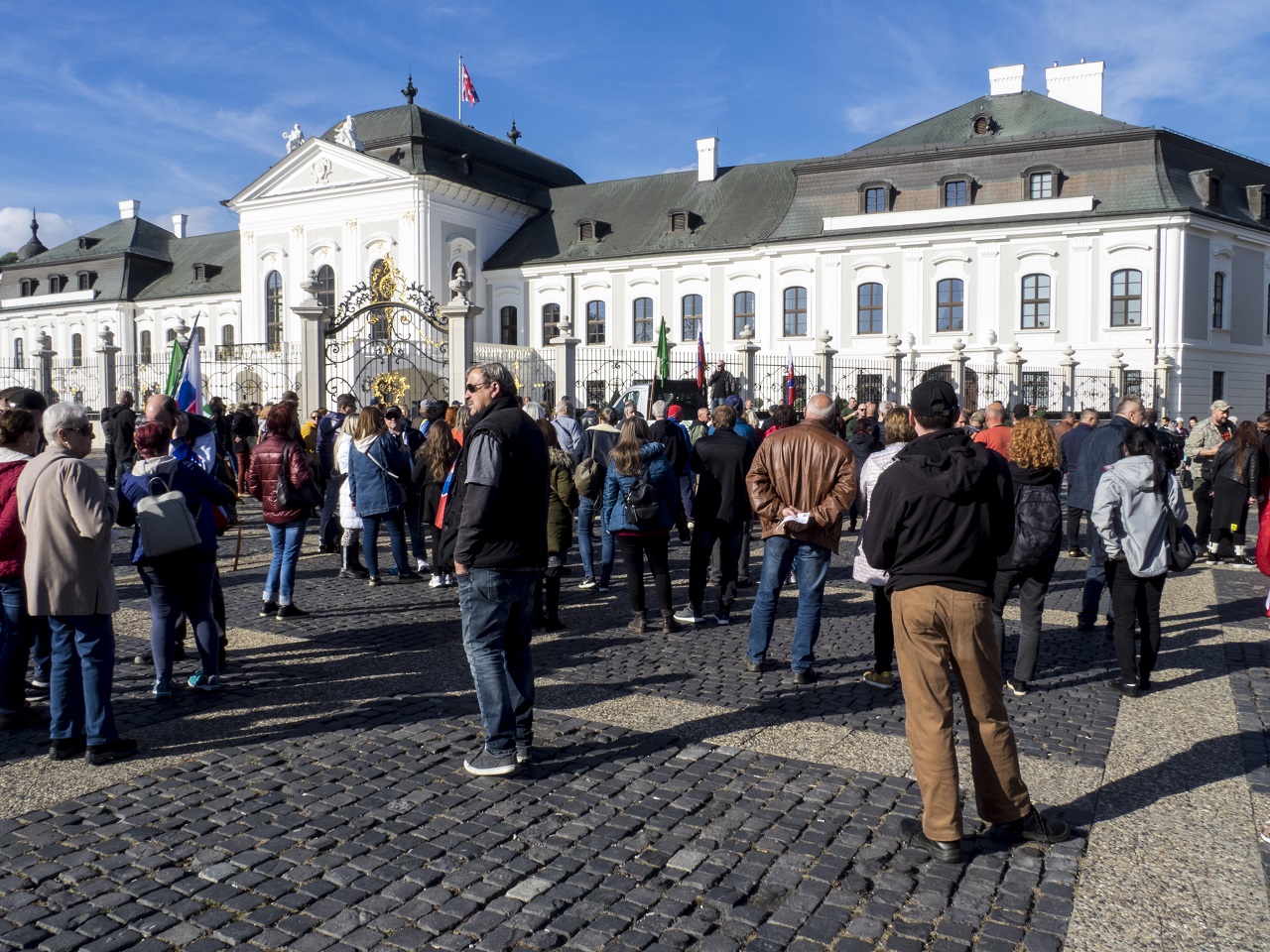 protest, Prezidentský palác