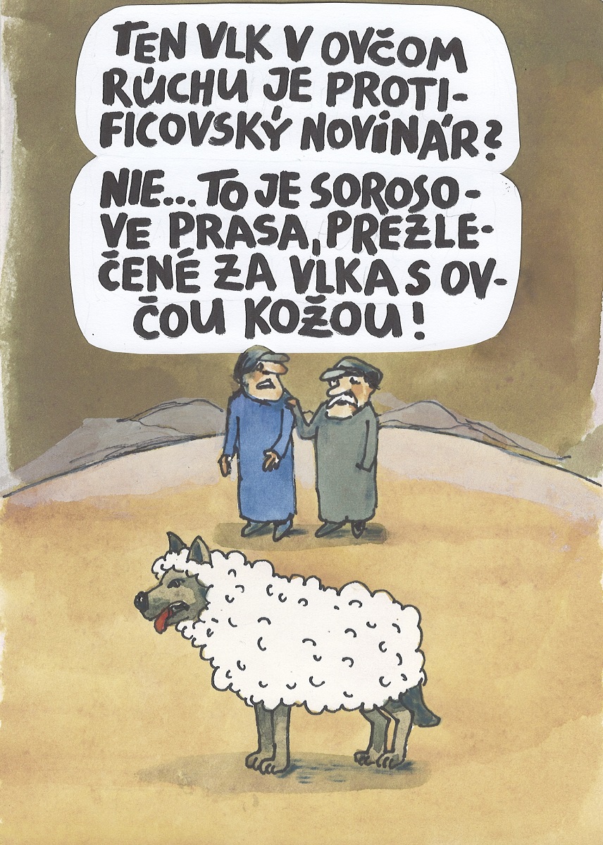 Karikatúra Andreja Mišanka