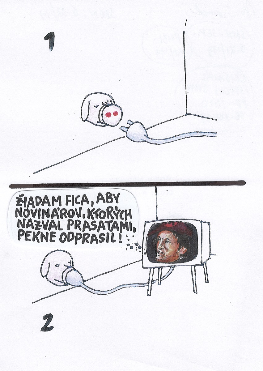 Karikatúra Andreja Mišanka