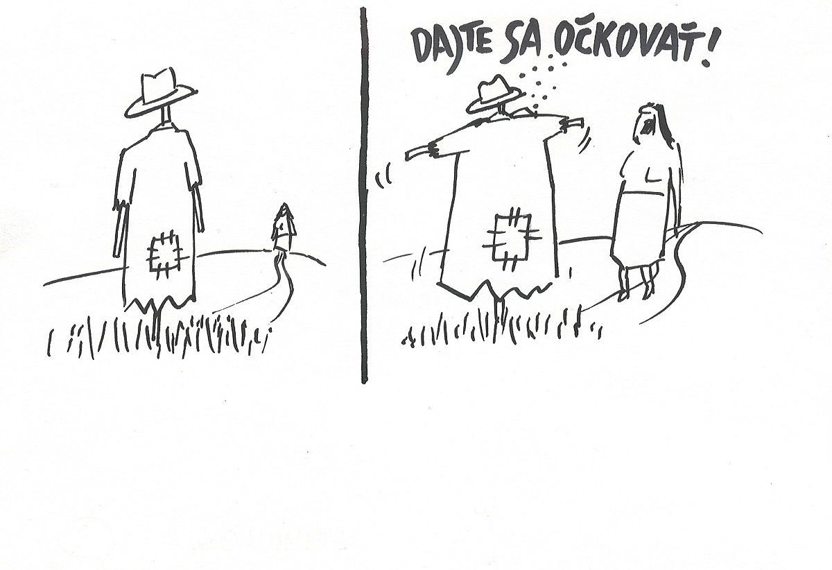 Karikatúra Andreja Mišanka
