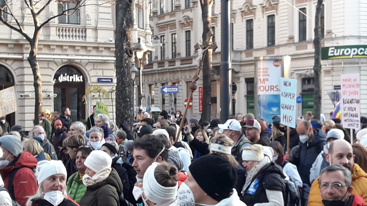 protest vo Viedni