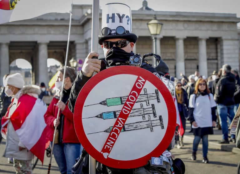 Viedeň Protesty Lockdown