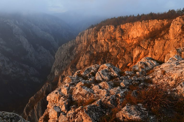 Podvečerná nálada nad Zádielskou dolinou