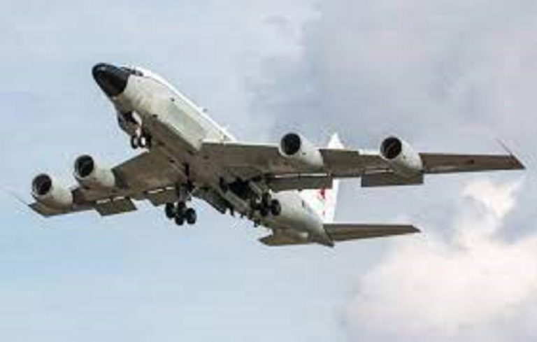 Strategické prieskumné lietadlo amerického letectva Boeing RC-135W Rivet Joint