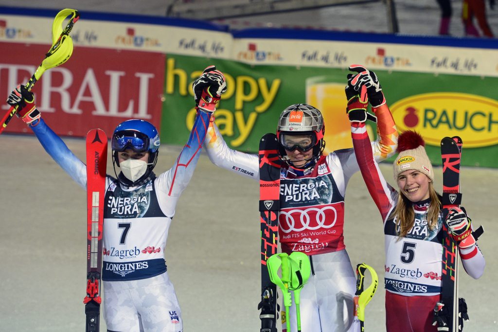 slalom žien Záhreb