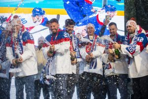 Návrat bronzových slovenských hokejových reprezentantov na Slovensko
