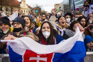 Návrat bronzových slovenských hokejových reprezentantov na Slovensko