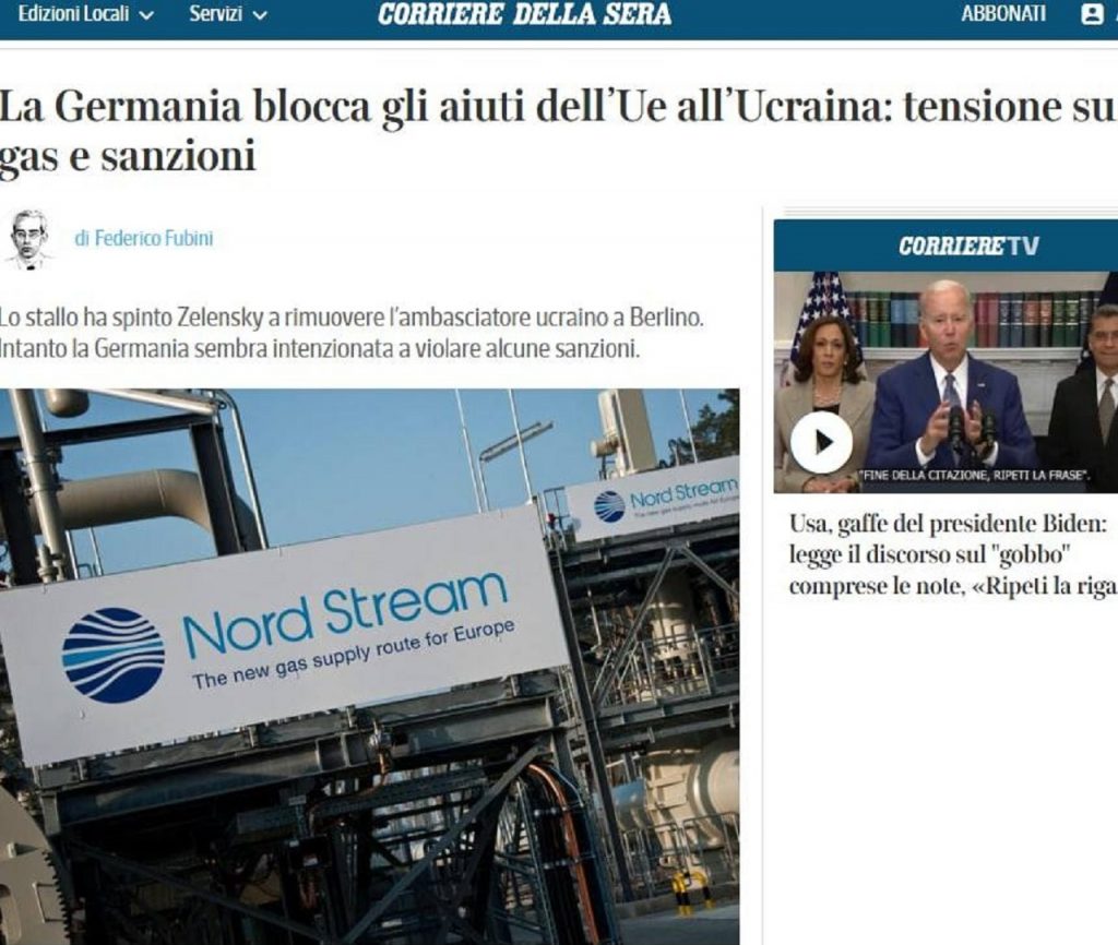 Článok v talianskych novinách