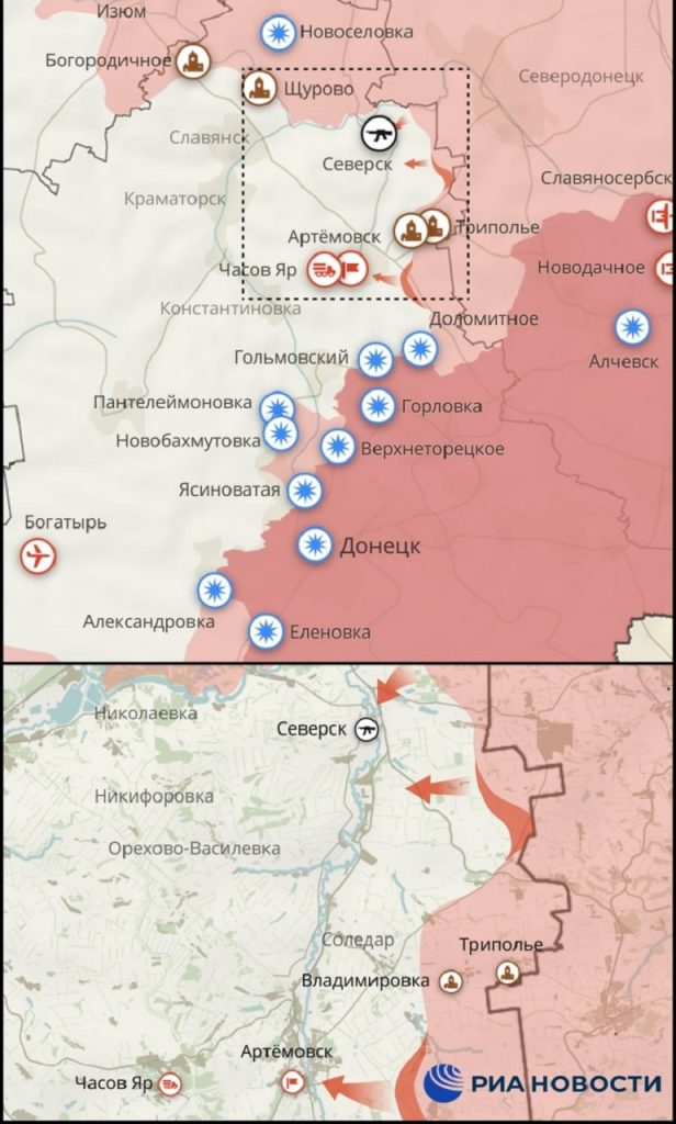 Aktuálna mapa bojov na Ukrajine