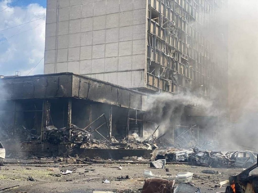 Rusi zasiahli nákupné centrum vo Vinnycji