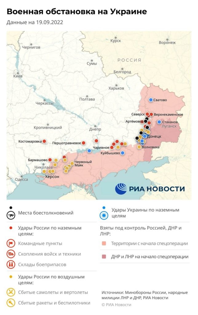 Situácia na frontoch 19. septembra