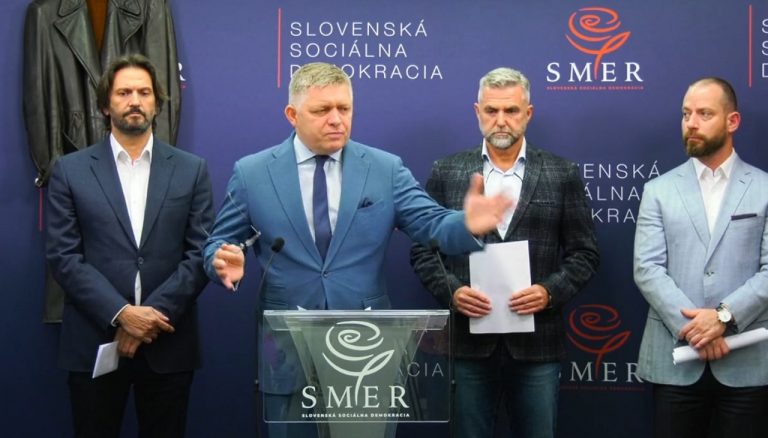 Robert Kaliňák, Robert Fico, Tibor Gašpar a Marek Para