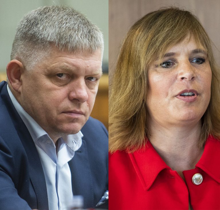 Robert Fico a Veronika Remišová