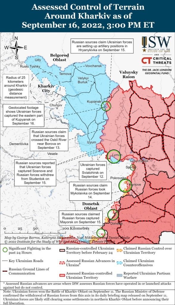 Kupjansk obsadili ukrajinské jednotky