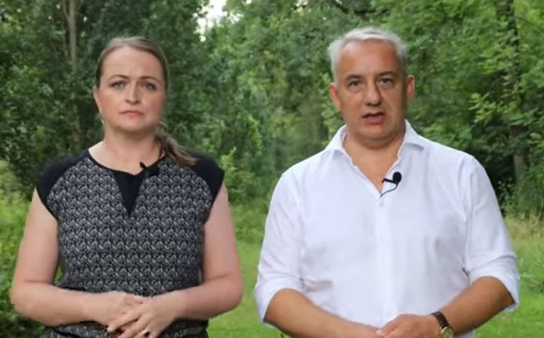 Monika Uhlerová a Jozef Středula