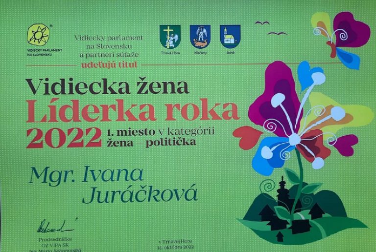 Vidiecka žena roka - Líderka 2022