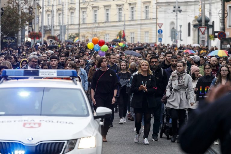 Pochod za odsúdenie nenávisti voči LGBTI komunite