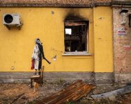 Svetoznámy umelec Banksy vytvoril sedem nástenných malieb na rôznych miestach Ukrajiny