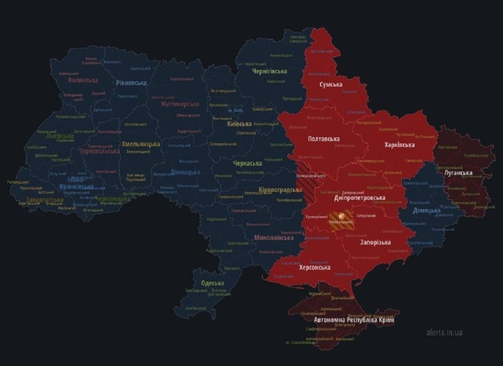 Nová vlna leteckého poplachu na Ukrajine