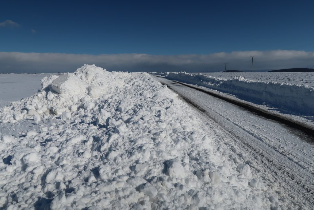 podtatranská diaľnica, sneh, poľadovica