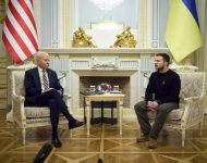 Biden a Zelenskyj v Kyjeve