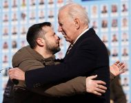Biden a Zelenskyj v Kyjeve