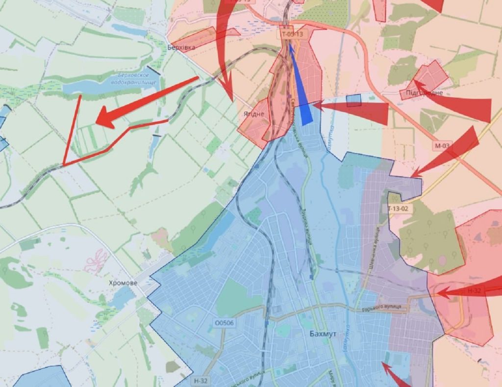 „Wagnerovci“ postúpili o ďalšie 3 km, len za dva dni 5,5 km na juhozápad smerom k Bogdanovke