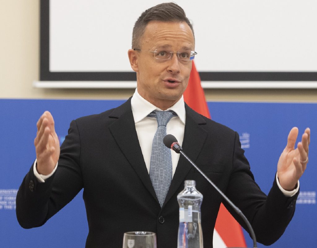 Peter Szijjártó tlačová konferencia s Ivanom Korčokom