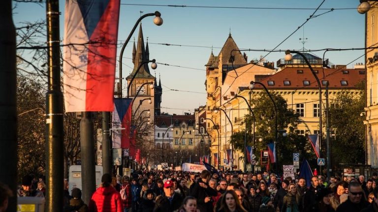 demonštrácia Praha