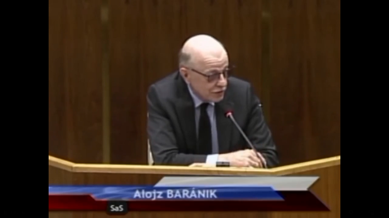 poslanec Alojz Baránik z SaS