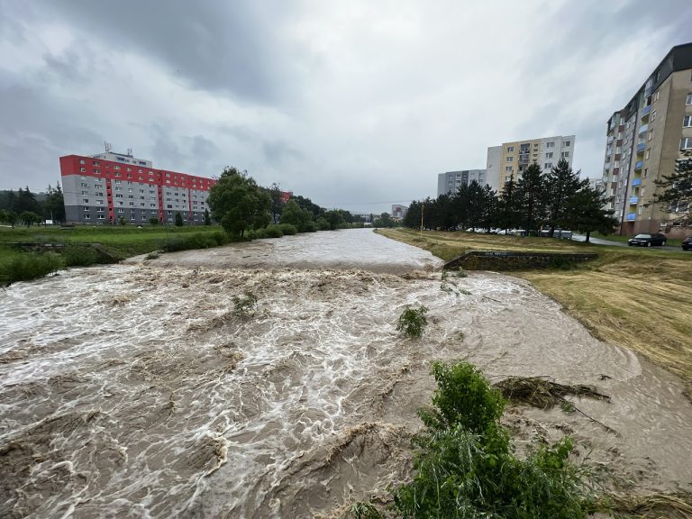 vybrežená rieka Ladomírka