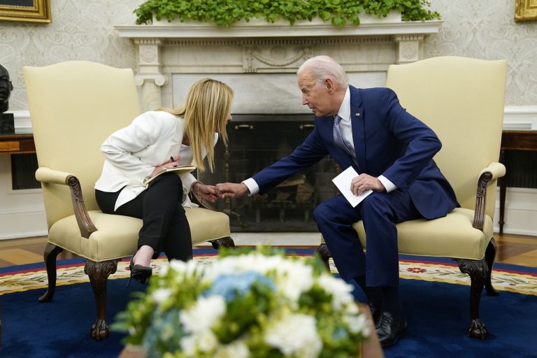 Joe Biden Giorgia Meloniová