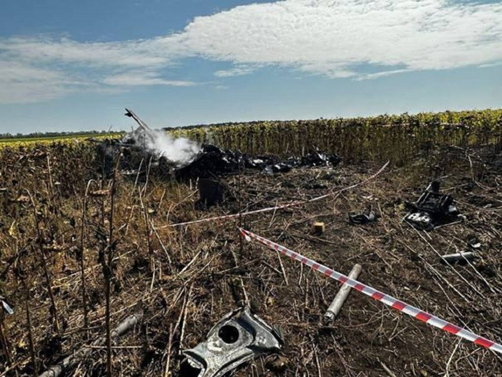 Prvá fotografia z miesta havárie dvoch vrtuľníkov pri Kramatorsku, kde zahynulo šesť pilotov