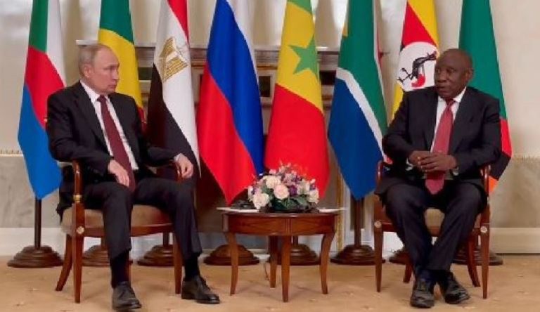 Ramaphosa, Putin