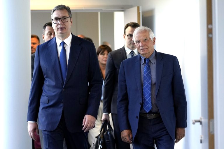 Josep Borrell, Aleksandar Vučič privítanie