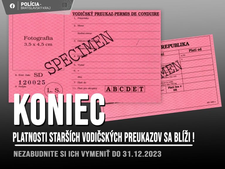 Ružové vodičské preukazy si treba vymeniť do konca roka