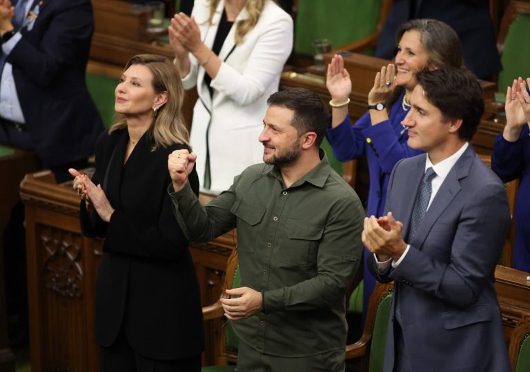 Zelenskyj Hunka Trudeau